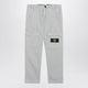 Stone Island Pearl Grey Cotton Trousers