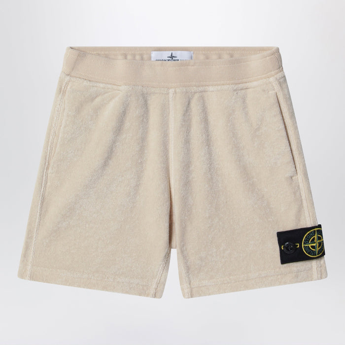 Stone Island Beige Chenille Shorts