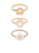 Tory Burch Gold Tone Double T Halo Ring