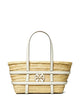 Tory Burch Ella Straw Small Shopper Bag