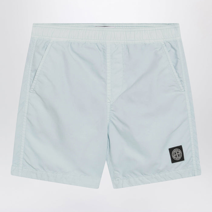 Stone Island Sky Blue Nylon Swim Shorts