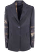 Ibrigu Single Breasted "Traditional Kimono" Jacket Brown Overdyed
