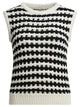 Ines De La Fressange Blue Cotton Knitwear