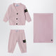 Stone Island Pink Two-Piece Set With Blanket