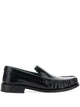 Vinnys Black Leather Micahel Moccasins