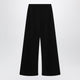 The Row Gala Wideleg Crepe Trousers In Black