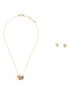 Tory Burch Icon Crystal Pavé Necklace And Earrings Gift Set
