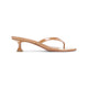 Amina Muaddi Latte Leather Juliette Thong
