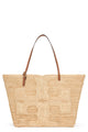 Tory Burch Ella Straw Large Purse -  - Raffia - Beige