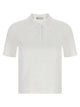 Tory Burch Pointelle Viscose Polo Shirt