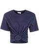 Magda Butrym Twist Cropped T-Shirt