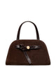 Tory Burch Romy Small Suede Leather Boston Bag
