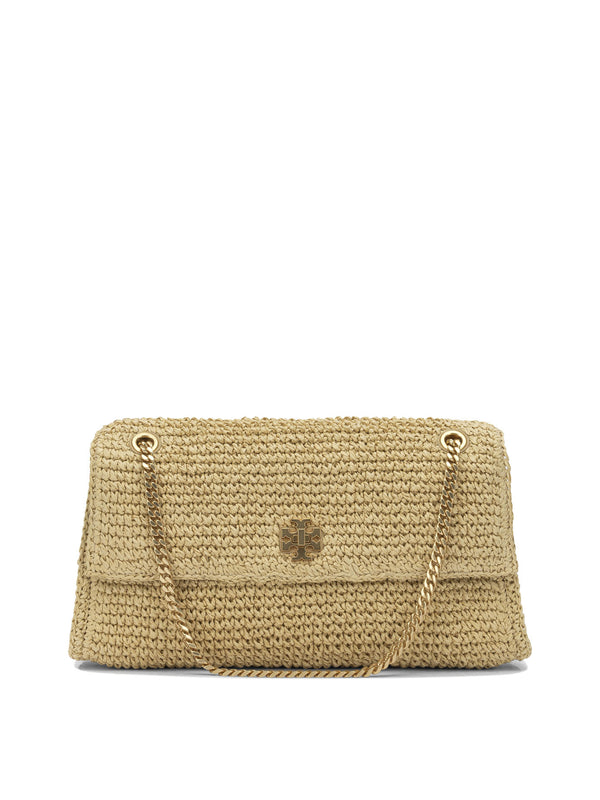 Tory Burch Beige Straw Shoulder Bag