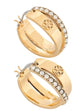Tory Burch Gold Crystal Brass Jewelry