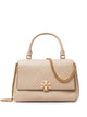 Tory Burch Wallet On Chain Charlie Top Handle -  - Leather - Beige