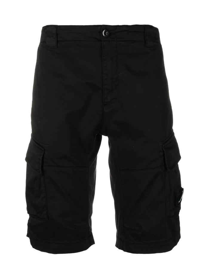 C.p.company Lens Logo Cargo Stretch Bermuda Shorts