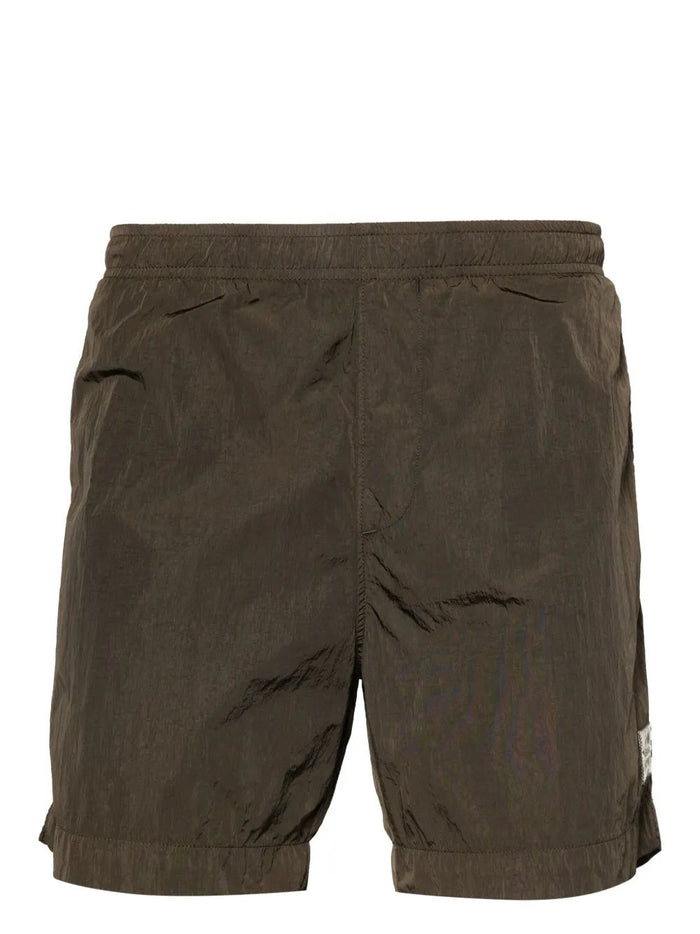 C.p.company Logo Patch Swim Shorts