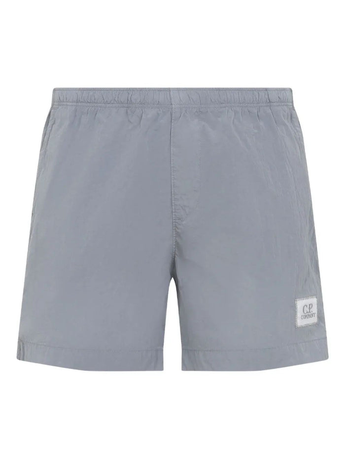 C.p.company Logo Patch Swim Shorts