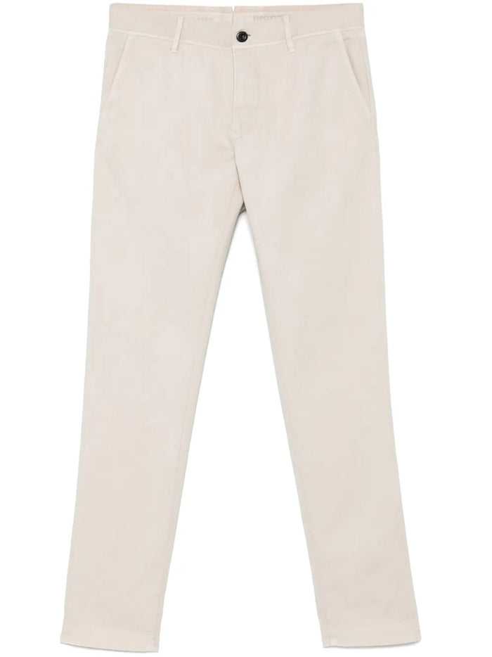 Incotex Nude Tapered Cotton Trousers