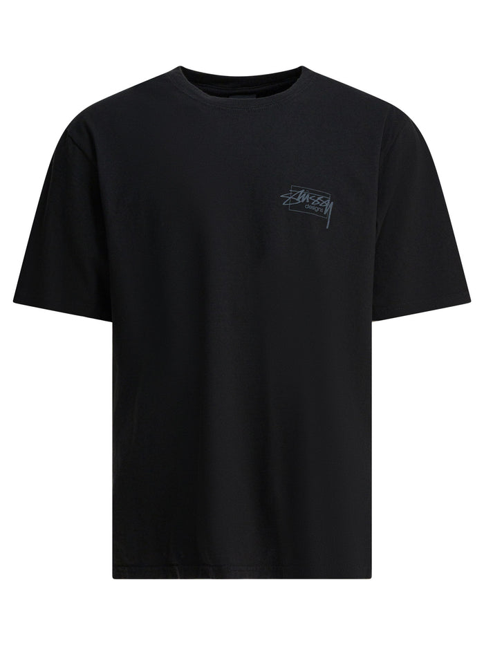 Stussy Black Cotton T-Shirt