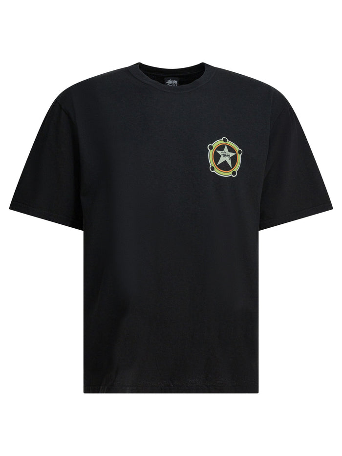 Stussy Black Cotton T-Shirt