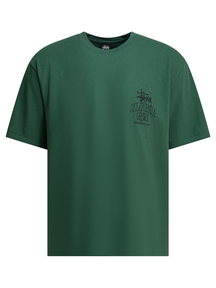 Stussy Green Cotton T-Shirt
