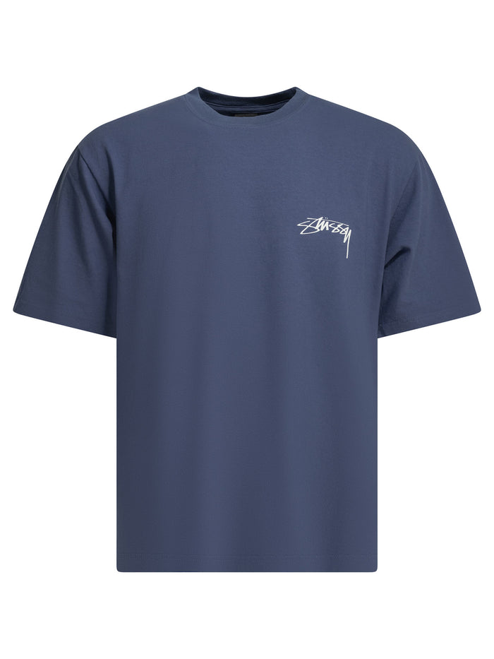 Stussy Blue Cotton T-Shirt