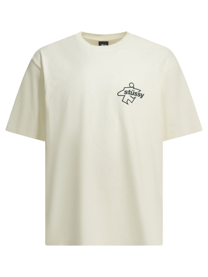 Stussy White Cotton T-Shirt