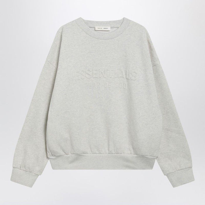 Fear Of God Essentials Fear Of God Essentials Embossed Crewneck Oatmeal Heather