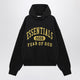 Fear Of God Essentials Black Washed Sweatshirt With Logo Print