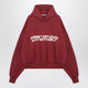 Fear Of God Essentials Crimson Cropped Hoodie