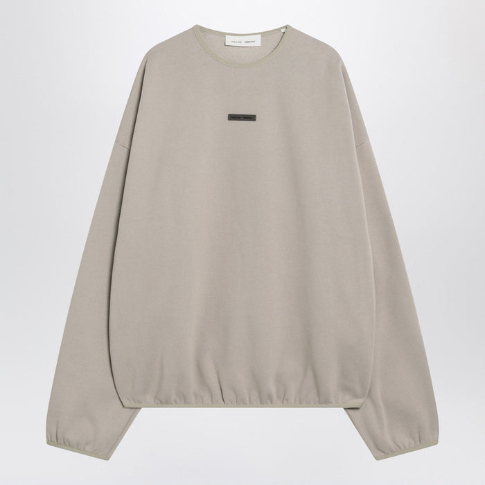 Fear Of God Essentials Greige Brushed Cotton Sweatshirt