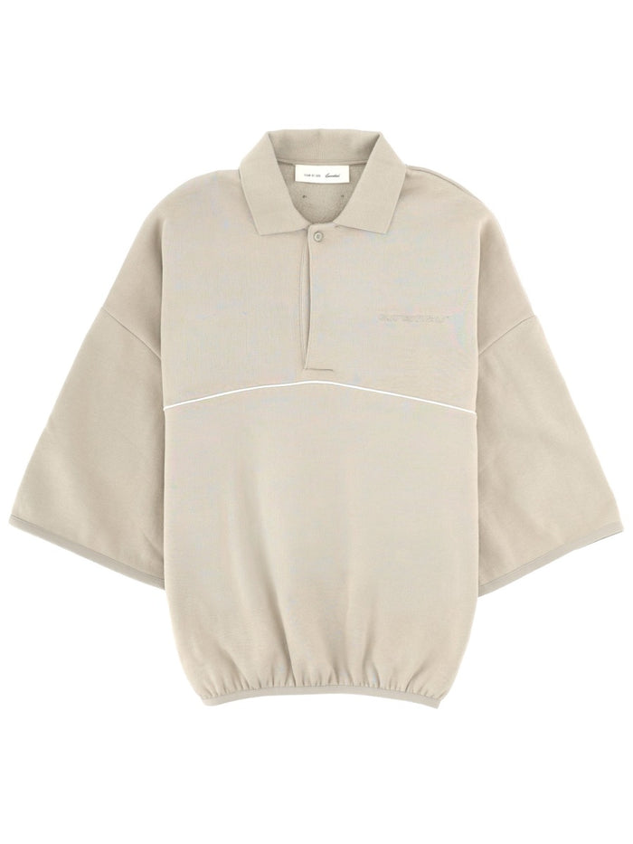 Fear Of God Essentials Grey Cotton Polyester Polo Shirt
