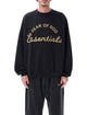 Fear Of God Essentials Training 90S Black Cotton Fleece Sweatshirt