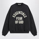 Fear Of God Essentials Black Cotton Crewneck Sweatshirt