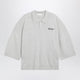 Fear Of God Essentials Signature Knit Polo With 3/4 Sleeves In Mélange Beige