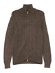 Barba Napoli Dark Brown Wool Cashmere Viscose Cardigan
