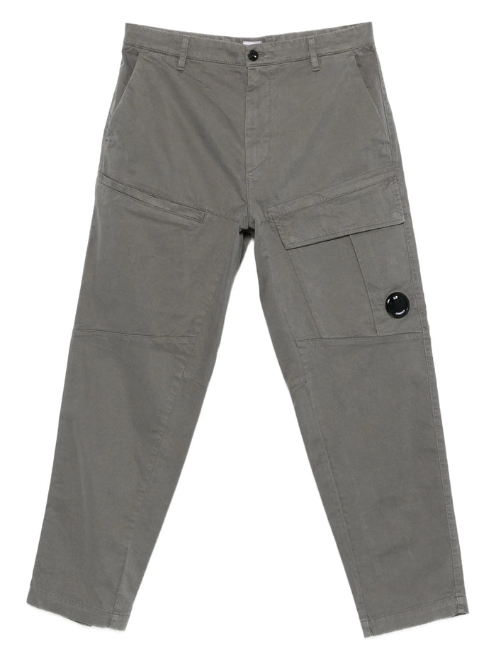 C.p.company Gunmetal Cotton Elastane Cargo Pants