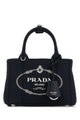 Prada Dark Blue Canvas Mini Prada Jardiniã¨Re Handbag