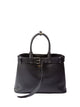Prada Prada Prada Buckle Large Leather Bag With Belt