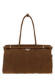 Prada Brown Nabuk Large Prada Bonnie Shopping Bag