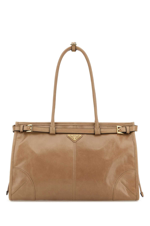 Prada Beige Large Prada Bonnie Shoulder Bag