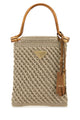 Prada Cappuccino Crochet Handbag