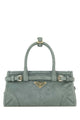 Prada Sea Green Suede Mini Prada Bonnie Handbag