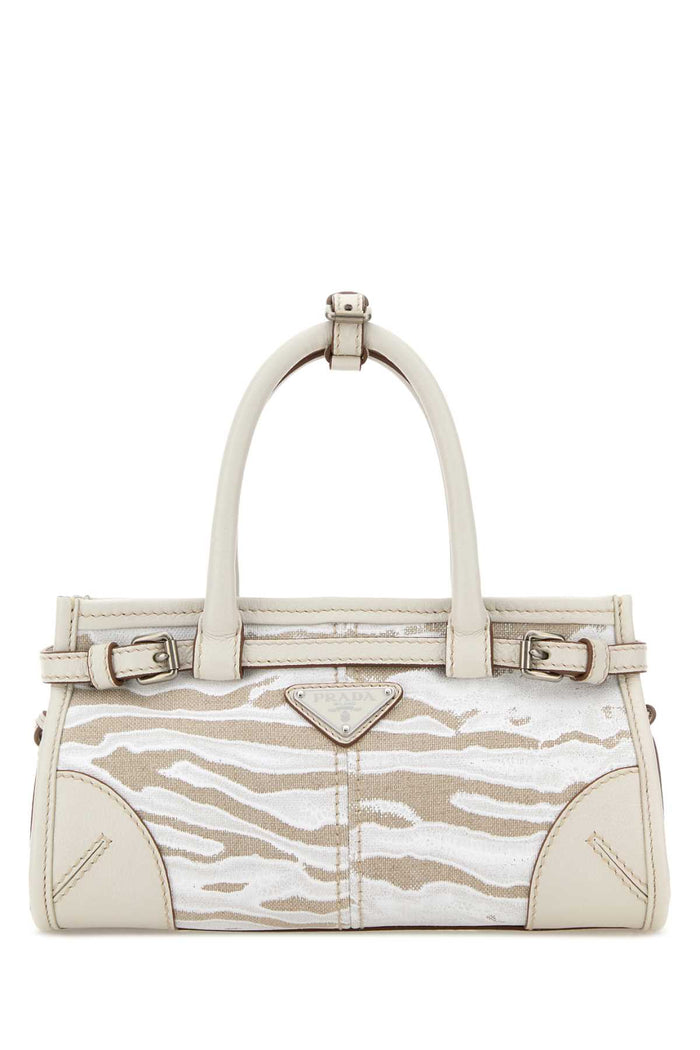 Prada Printed Canvas Small Prada Bonnie Handbag