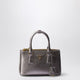 Prada Prada Galleria Mini Chrome Patent Saffiano Bag