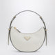 Prada Prada Arqué Small Shoulder Bag In White Leather