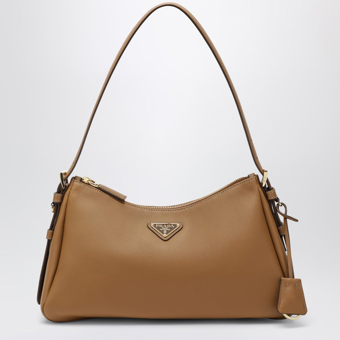 Prada Medium Caramel Prada Aimée Bag In Leather