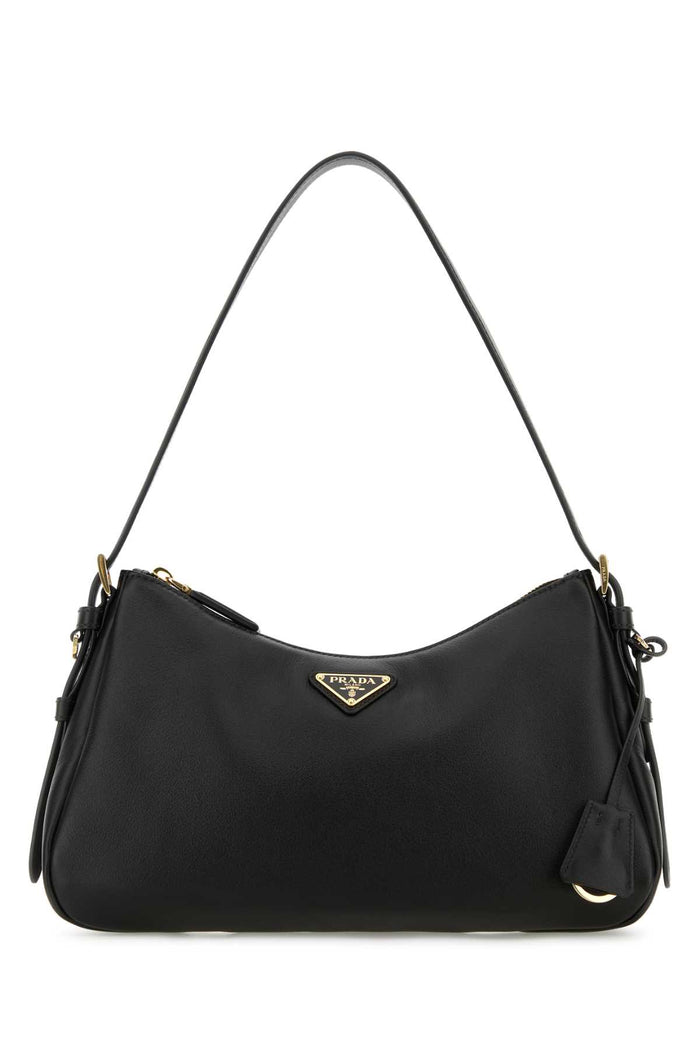Prada Black Leather Medium Aimã©E Shoulder Bag