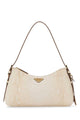 Prada Ivory Leather Aimã©E Shoulder Bag